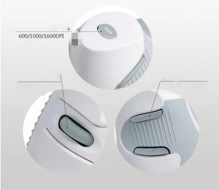 Black M618 wireless vertical ergonomic mouse on a desk, showing its 57-degree angled design and side buttons.
