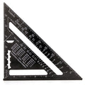 Aluminium alloy woodworking measuring square showing 90-degree angle and 0.1mm graduation markings