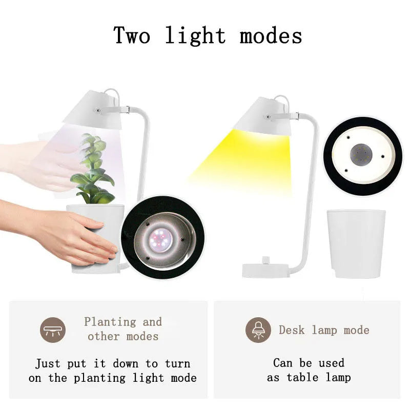 White plastic desktop hydroponic growing system for soilless indoor plant cultivation.