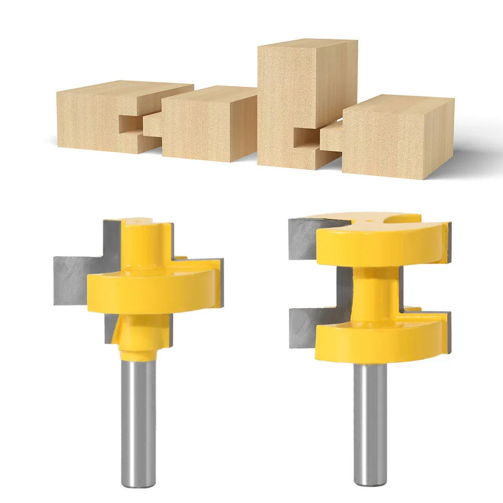 Yellow hard alloy T-slot milling cutter with 30mm blade and 8mm shank