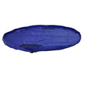 Large waterproof nylon toy storage bag in blue, size 1.5m, with OPP packaging