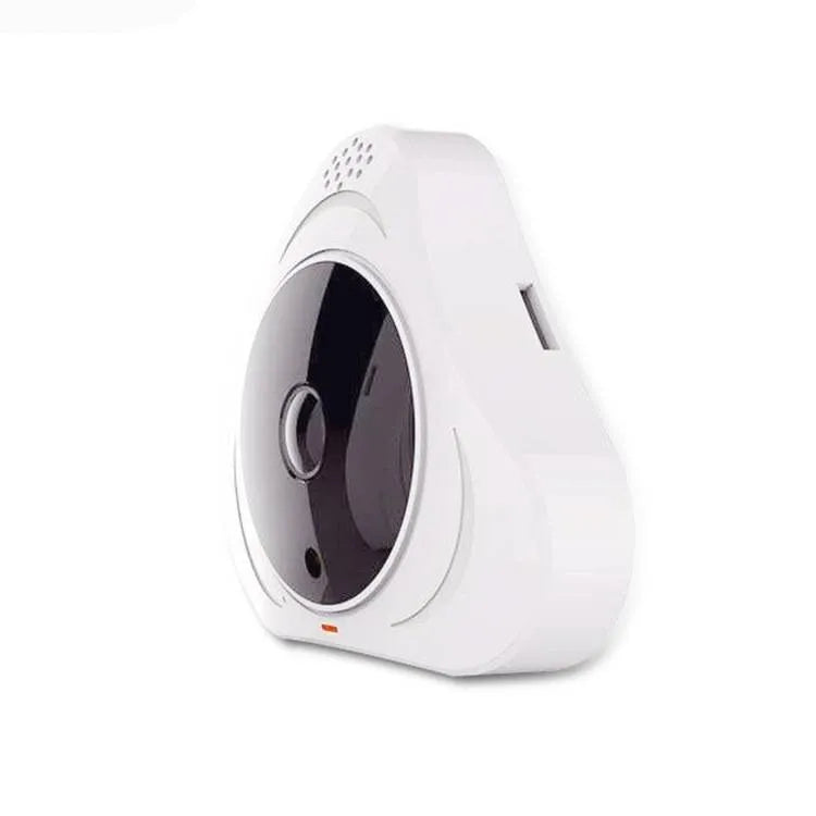Indoor 3D panoramic security camera with 360 degree pan tilt, 1080p, 3MP lens, infrared night vision, plastic housing, black or white