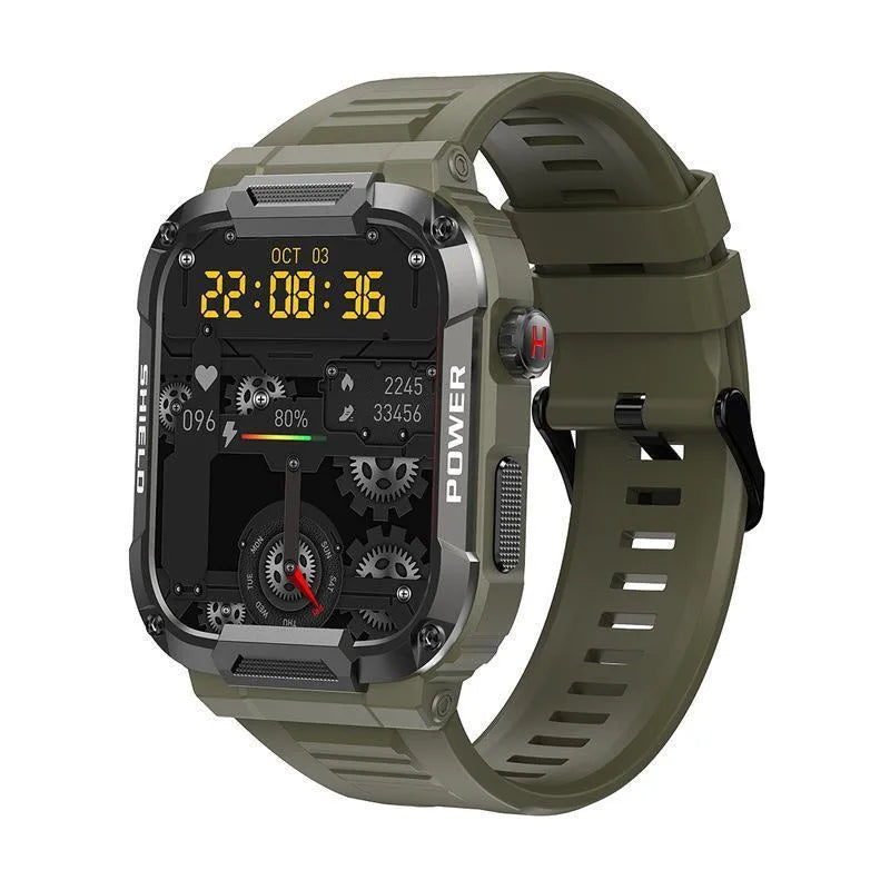 Smart watch with Bluetooth calling, large TFT screen, 50 x 44mm dial, Black Glue, Soil Yellow Glue, or Army Green Glue