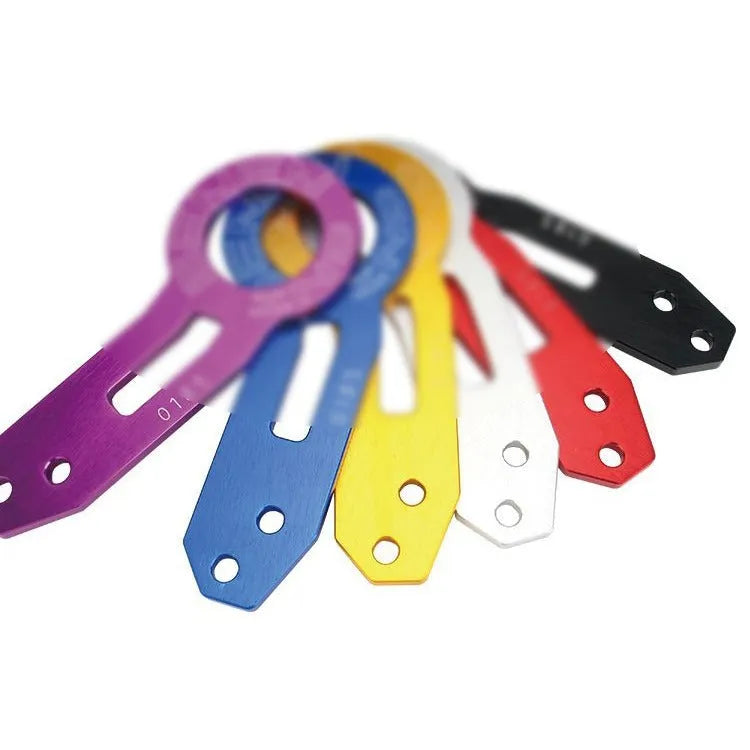 Car modification aluminium alloy BEN tail drawbar 30cm in multiple colours on vehicle rear