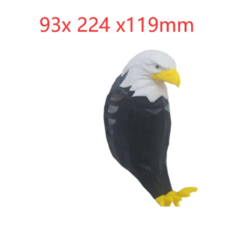 Eagle silhouette wall lamp with 3D printed resin body creating projection lighting effects