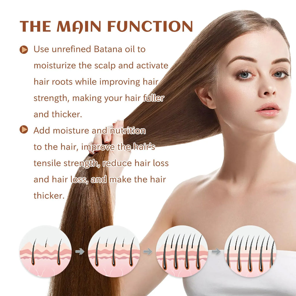 Batana oil hair conditioner tube, 120ml treatment for straightening and anti-hair loss