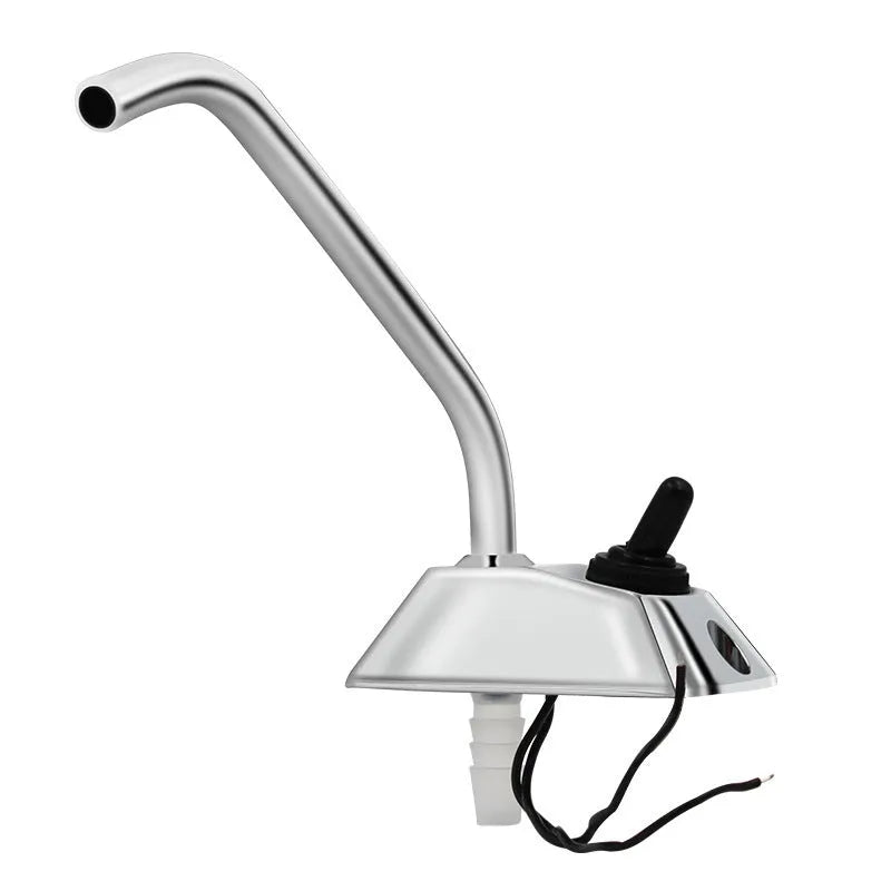 Electronic control RV rotating faucet with mirror-polished 316 stainless steel construction