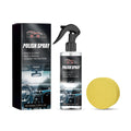100ml car interior cleaner bottle and sponge for refurbishing upholstery and surfaces.