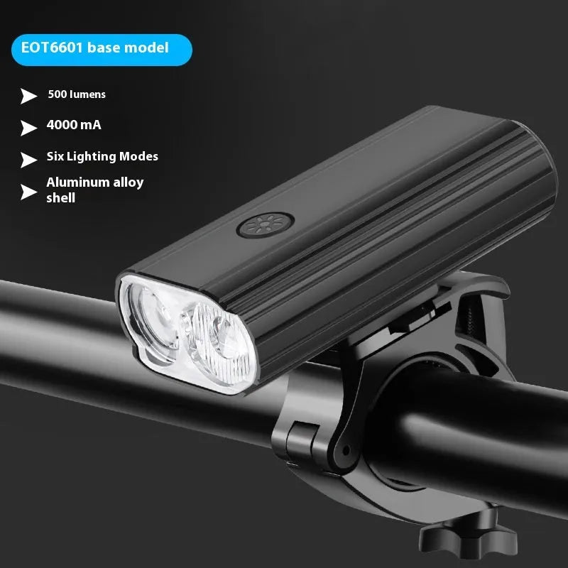 L2 2 bicycle headlight with aluminium alloy body and USB Type-C charging port