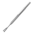 Stainless steel tick removal tweezers with pointed tips for pet tick extraction