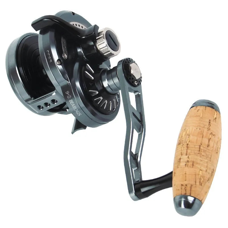 Portable composite fibre fishing line winder tool with extension shaft