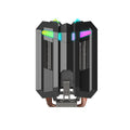 T400 computer tower CPU cooler with ARGB lighting, four copper heat pipes, and hydraulic bearing fan for desktop computers