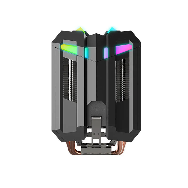 T400 computer tower CPU cooler with ARGB lighting, four copper heat pipes, and hydraulic bearing fan for desktop computers