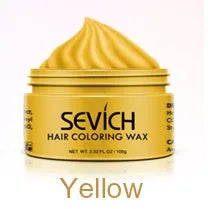 100g disposable hair cream coloured wax in various shades including black, blue, brown, and gray