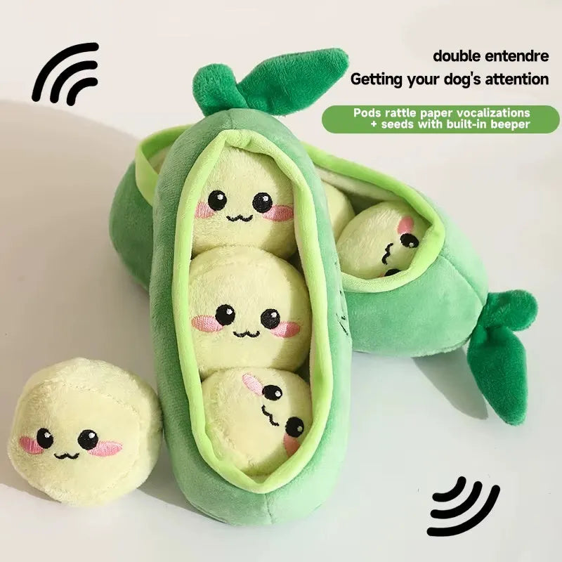 Interactive squeaky dog toy for puppies shaped as a banana monkey, made from non-toxic materials for small breed enrichment