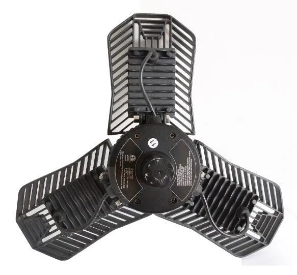 Waterproof industrial foldable LED garage lamp with die-cast aluminium body and adjustable design