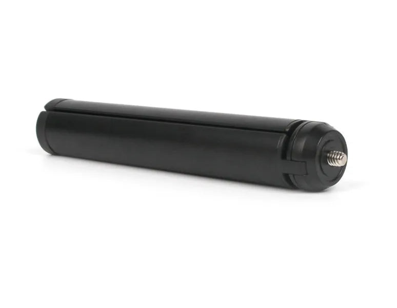 Black aluminium mobile phone tripod stabiliser compatible with Apple iPhones