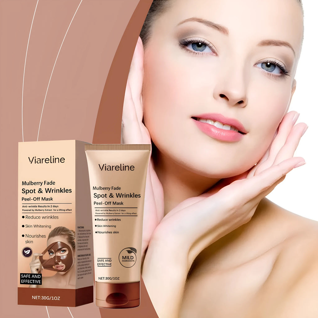 Single 30g facial mask for fading wrinkles and delicate skin care with arbutin and hyaluronic acid.