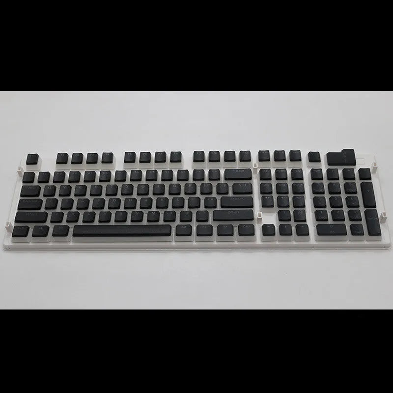 108 key pudding keycap set with translucent sides in sixteen colour options for mechanical keyboards