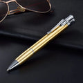 Metal windproof jet torch pen lighter in choice of colours, shown with key chain.