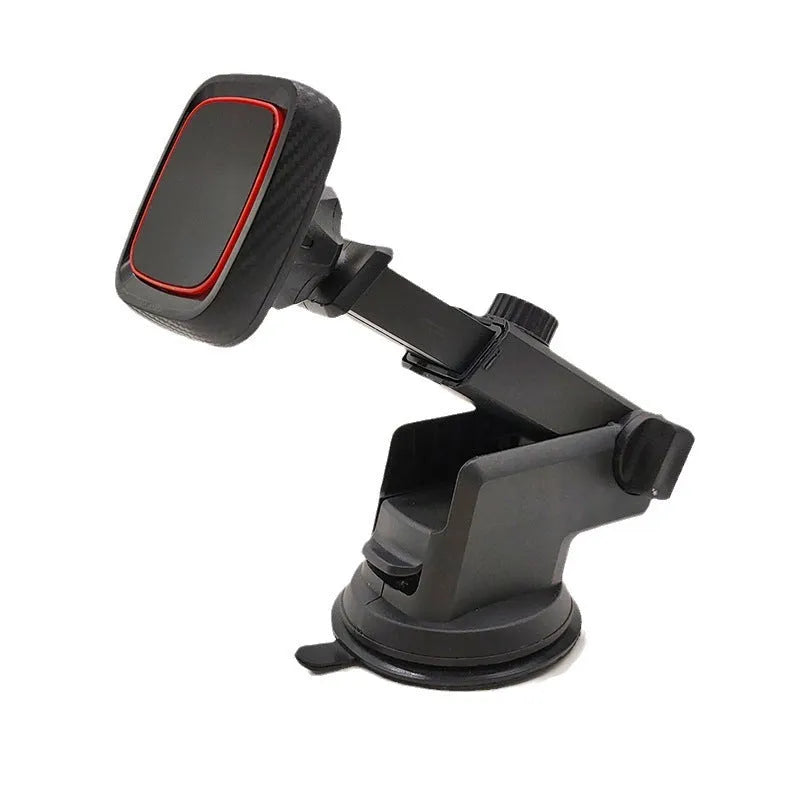 Hose black car phone holder mounted on vehicle air vent with long brush windshield navigation design