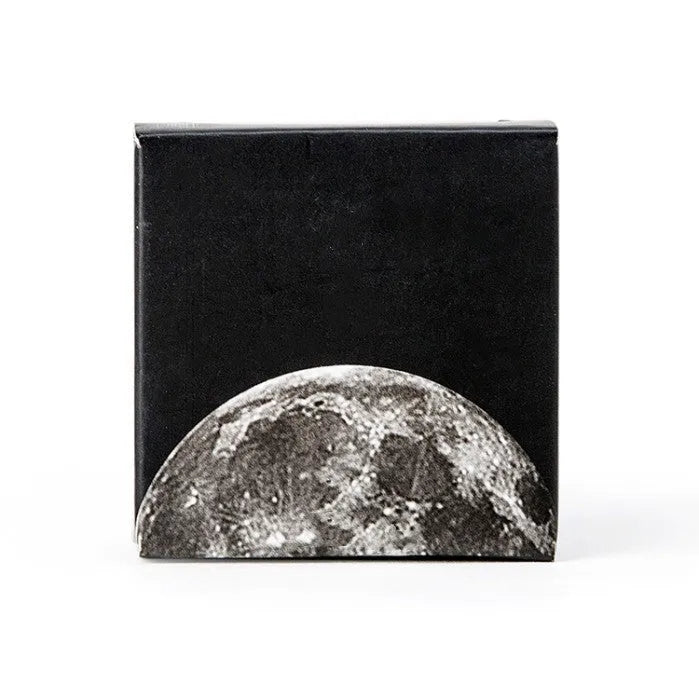 Boxed set of 45 black moon phase and calendar planet self-adhesive stickers.