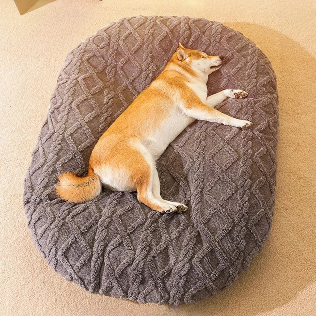 New dog bed sleeping mat with non-slip bottom in gray colour for medium dogs