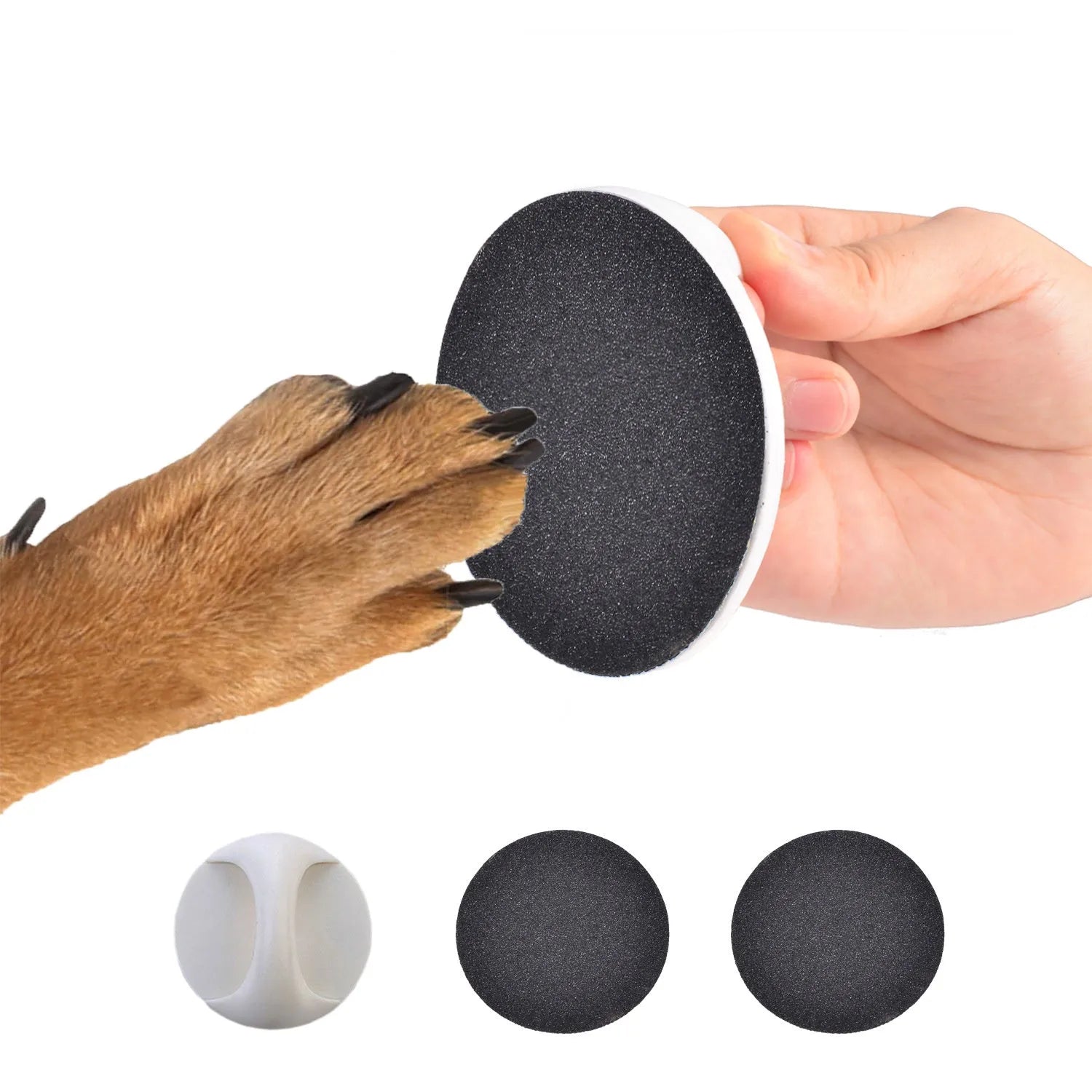 Upgraded dog nail file board with ergonomic handle in choice of colours.