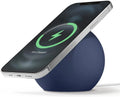 Magnetic wireless charging storage bracket silicone desktop phone stand 88 by 88 by 76 millimetres in black