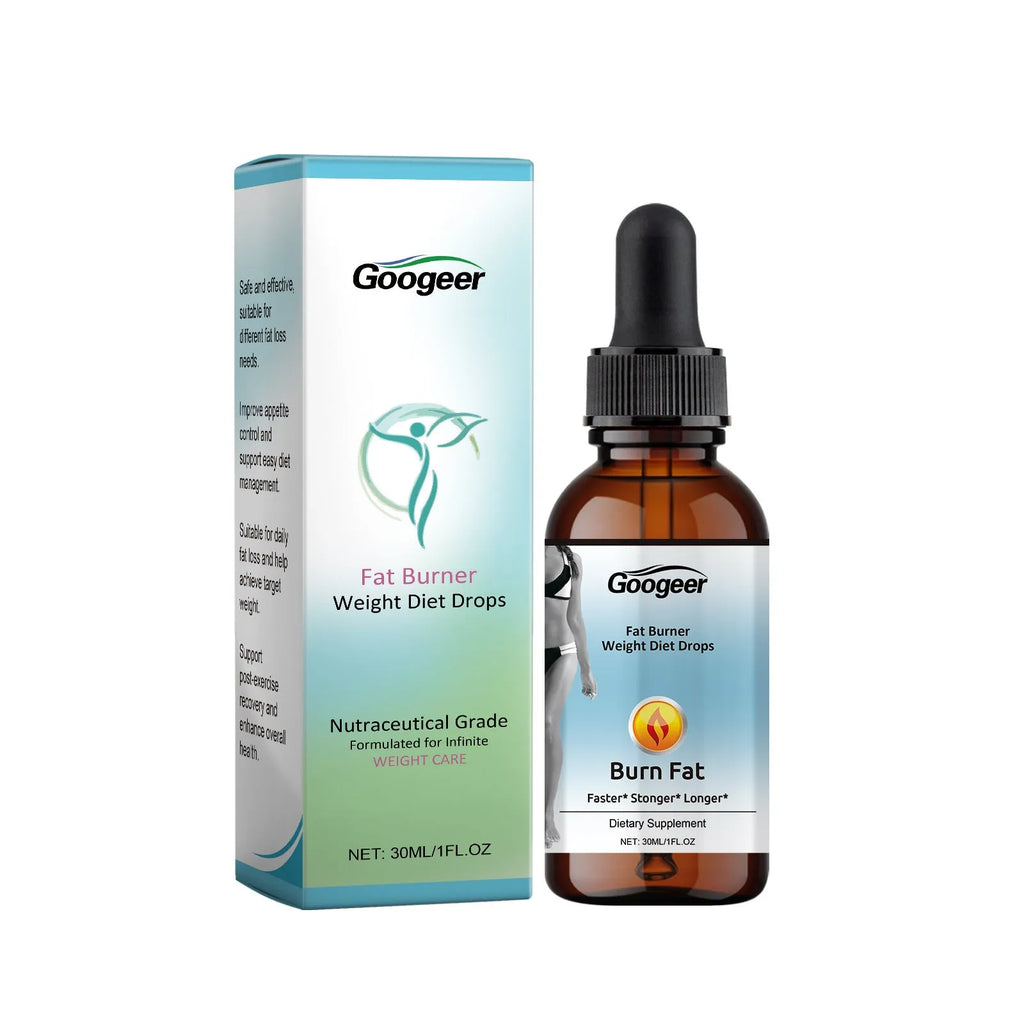 Googeer Fat Burner Weight Diet Drops 30ml essential oil body treatment bottle