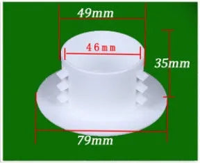 Plastic air conditioner hole sealing kit components including splits, plug caps, and tuyere panels