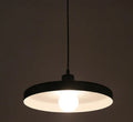 Aluminium alloy bar chandelier light fixture in black or white, shown in small, medium, and large diameters.