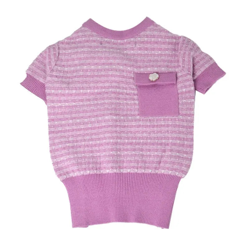 Wool knitted schnauzer dog jumper for autumn and winter in classic style