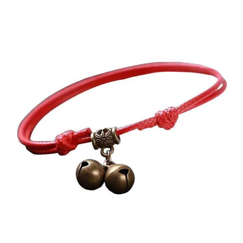 Small dog nylon rope collar with brass bell or buckle option in black, red, or coffee colour.