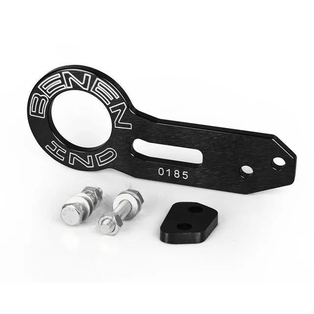 Car modification aluminium alloy BEN tail drawbar 30cm in multiple colours on vehicle rear