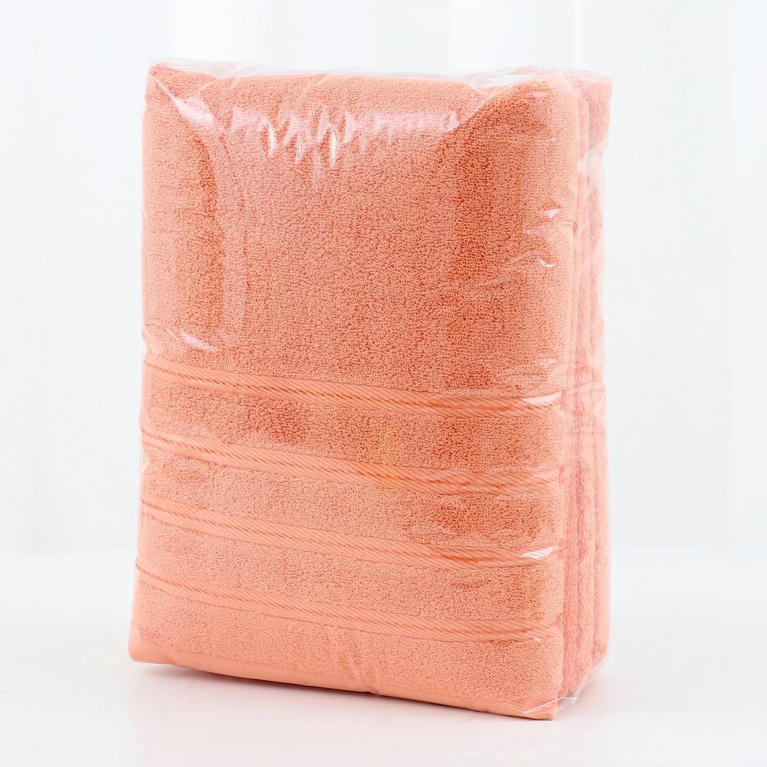 Cotton towel six-piece set in combed cotton twill weave, available in multiple colours including avocado green and black