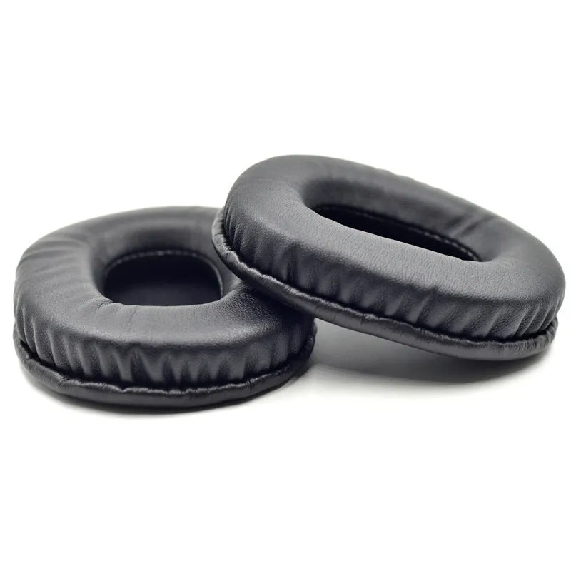 Simple soft sponge earphone cover replacement earmuffs in black leather and flannel colours for headphones