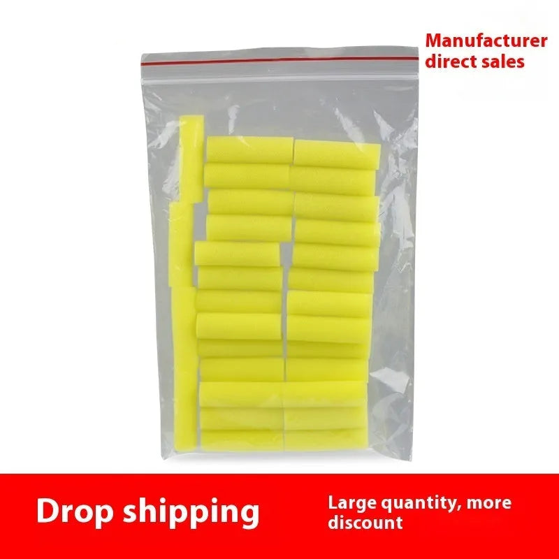 Yellow inorganic glue sponge mop 30 pack for table tennis racket cleaning