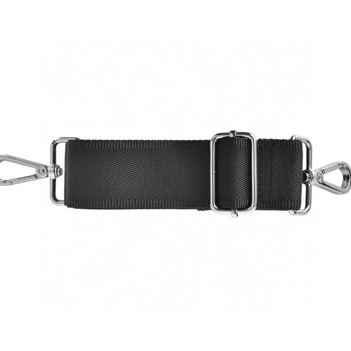 Black Oxford cloth laptop handbag with multiple pockets and compartments for a 14 or 15.6-inch computer.