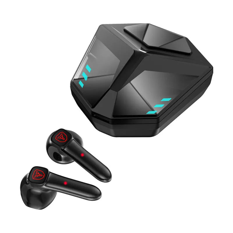 M59 style wireless Bluetooth gaming headset with noise reduction on a solid colour background.