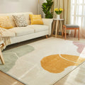 Rectangular machine-woven carpet in a soft colour, available in multiple sizes for living room or bedroom floor
