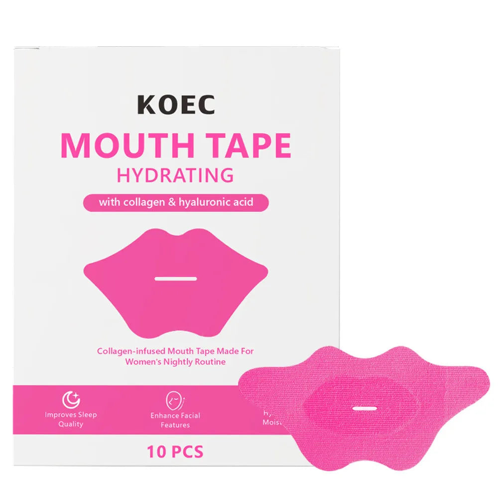 KOEC Hydrogel Sleep Mouth Seal 10 pack with breathing lip patches