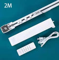 Smart curtain motor kit with aluminium track, remote control, and rechargeable lithium battery