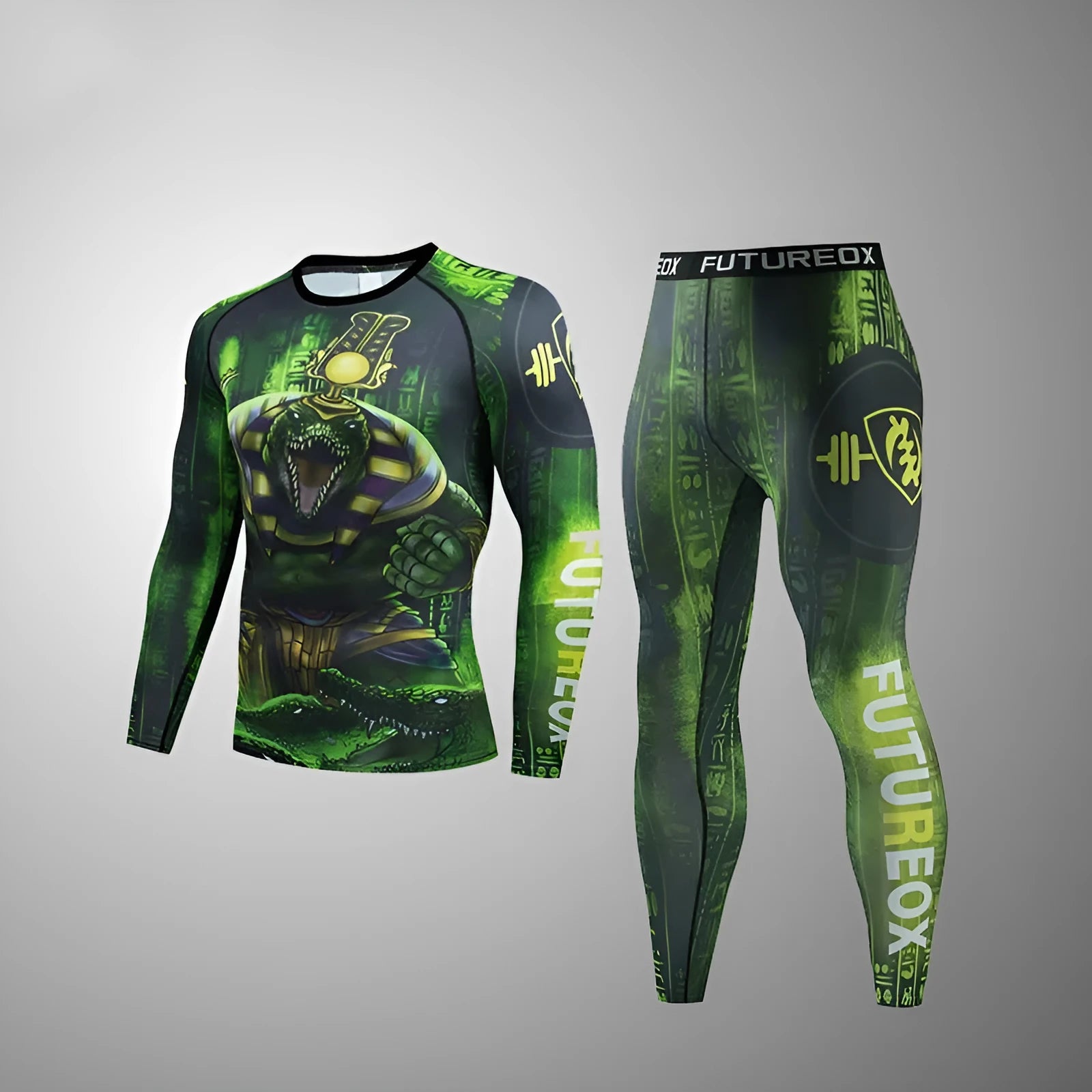 Men's slim-fit ZF016 colour sports suit with long sleeves for running and outdoor activities