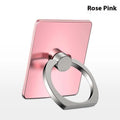 Rotatable paste-type desktop phone ring bracket with strong adsorption metal ring in Aurora silver on a phone back