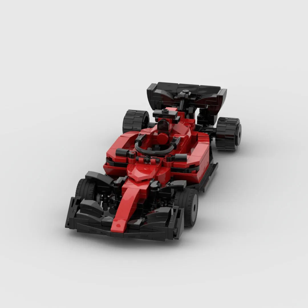 Red Formula F1 mosaic building blocks set with electronic drawing for ages over 14