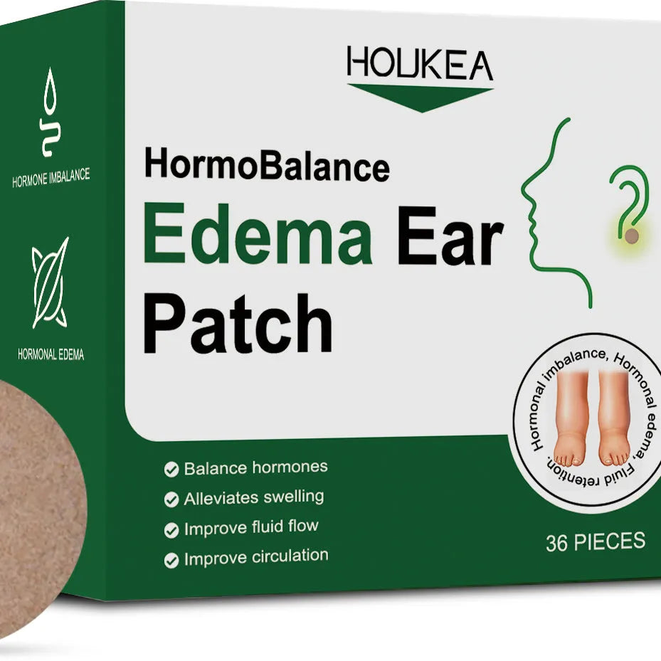 Edema Ear Patch with 36 tablets featuring wormwood and aesculus chinensis extracts for topical ear soothing