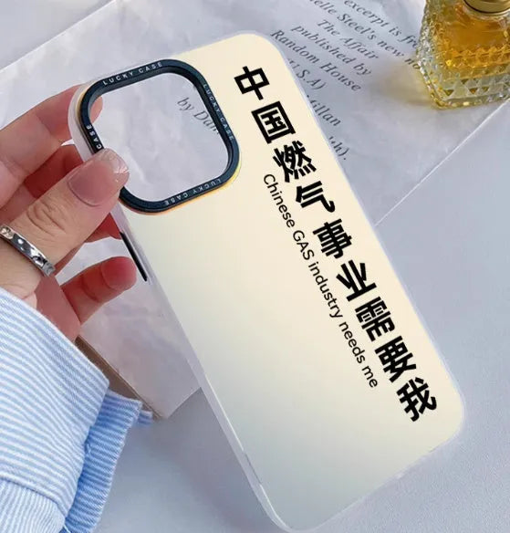 Custom acrylic couple iPhone case with silicone rubber protection for iPhone models