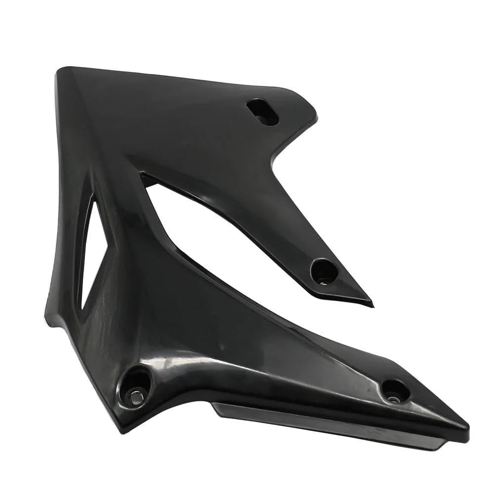Pair of black PP injection fuel tank side plates for KLX250 1994-2007