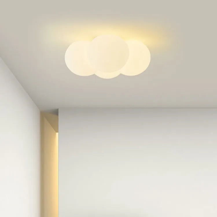 Modern minimalist cloud restaurant chandelier ceiling lamp with four light heads
